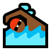 🏊🏾‍♂️ man swimming: medium-dark skin tone display on Windows